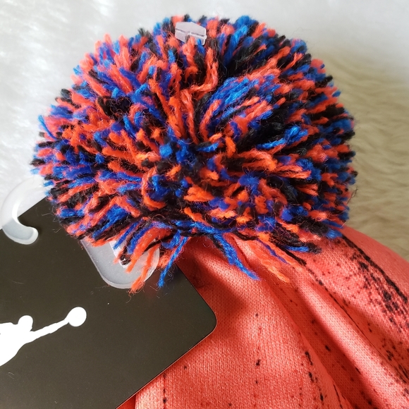 Air Jordan 8 VIII Retro Bred Infrared Beanie Hat - Picture 4 of 5